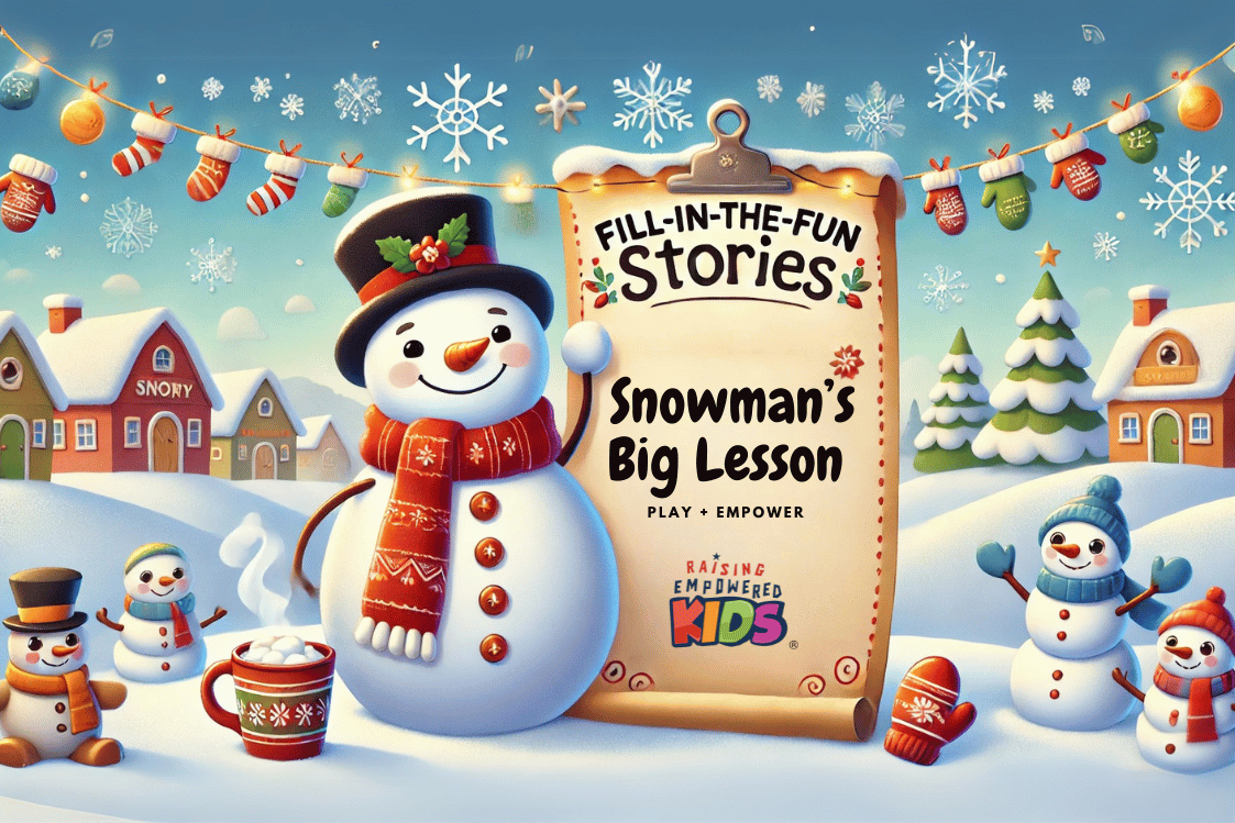 A Mad Libs Snowman Surprise.